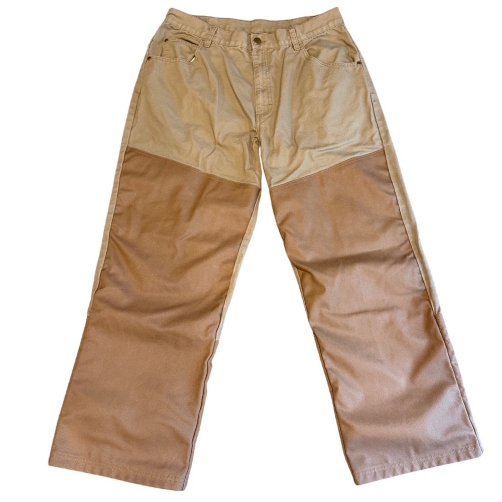 Scheels Outfitters Mens 36x30 Upland Hunting Tactical Brown Canvas Brush Pants